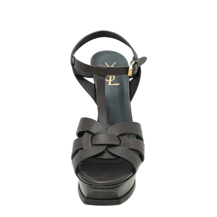 YSL Chocolate Tribute Sandal 40