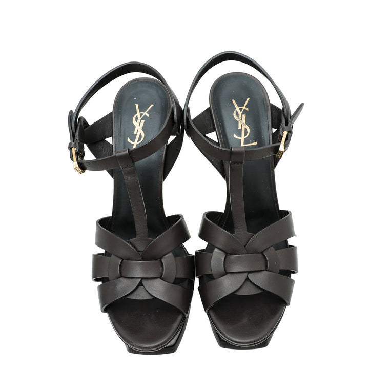 YSL Chocolate Tribute Sandal 40