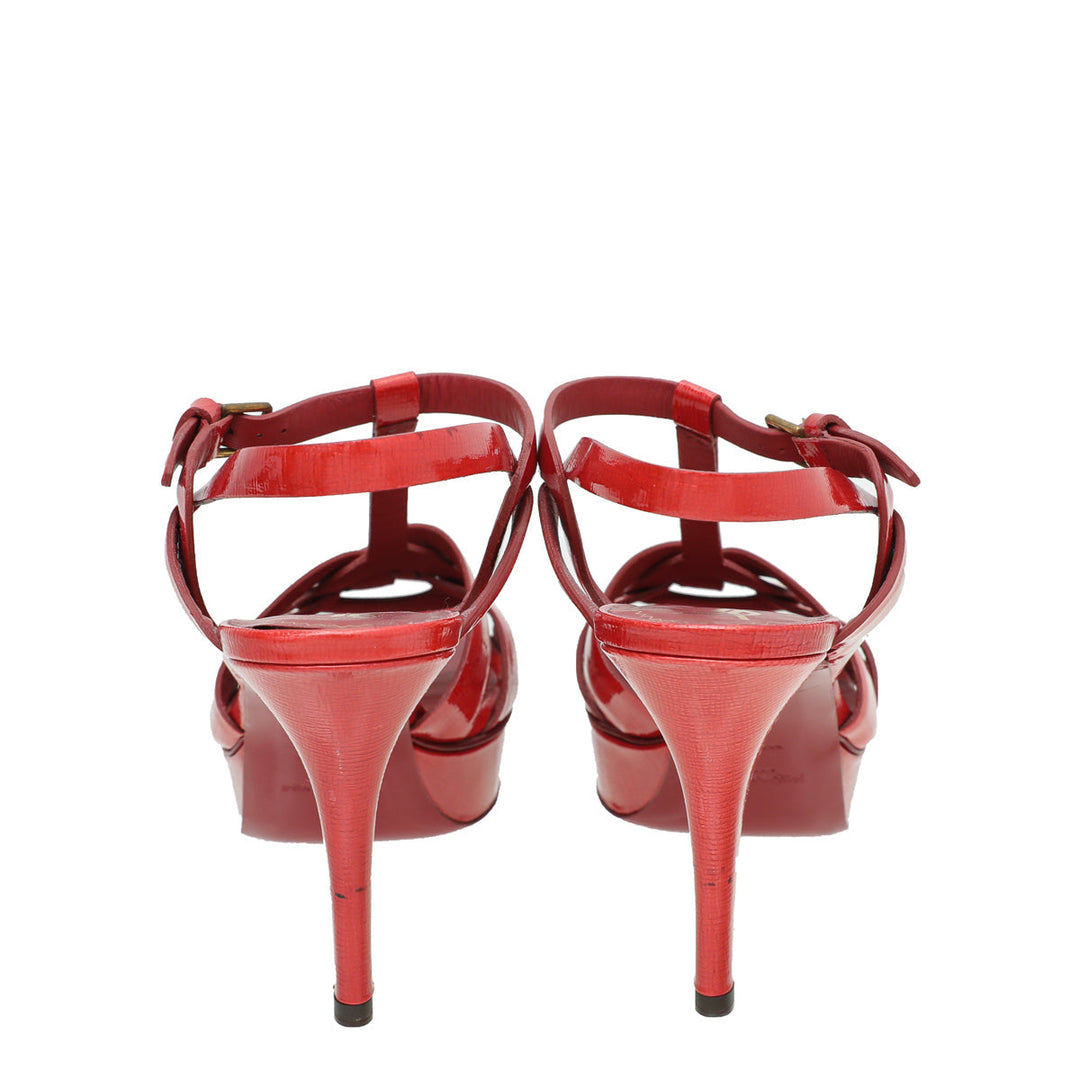 YSL Red Tribute Sandal 38