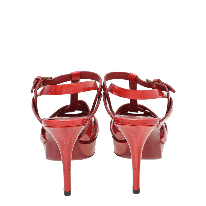 YSL Red Tribute Sandal 38