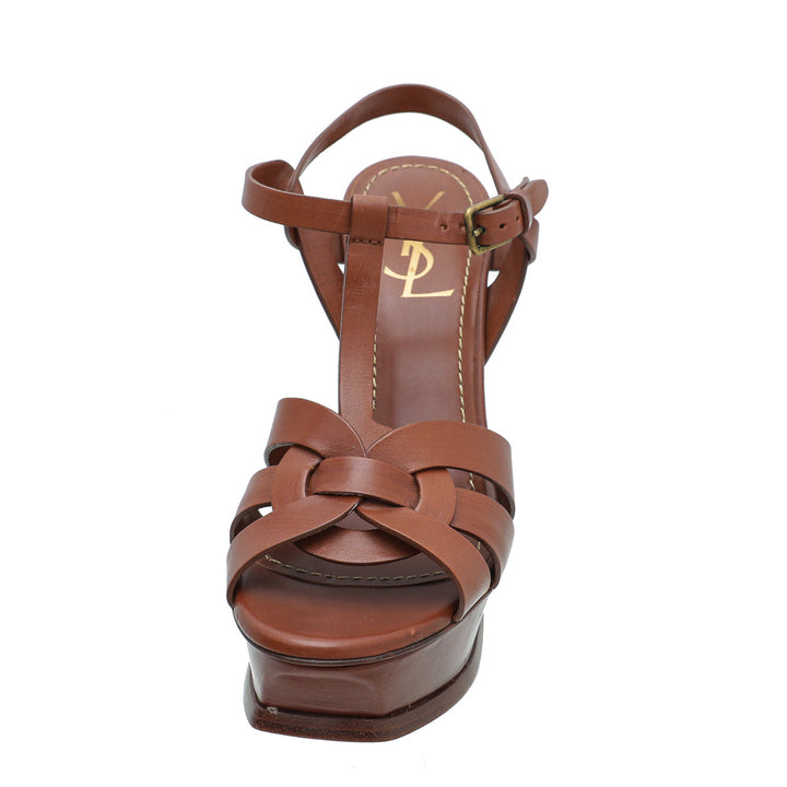 YSL Orange Tribute Sandal 38