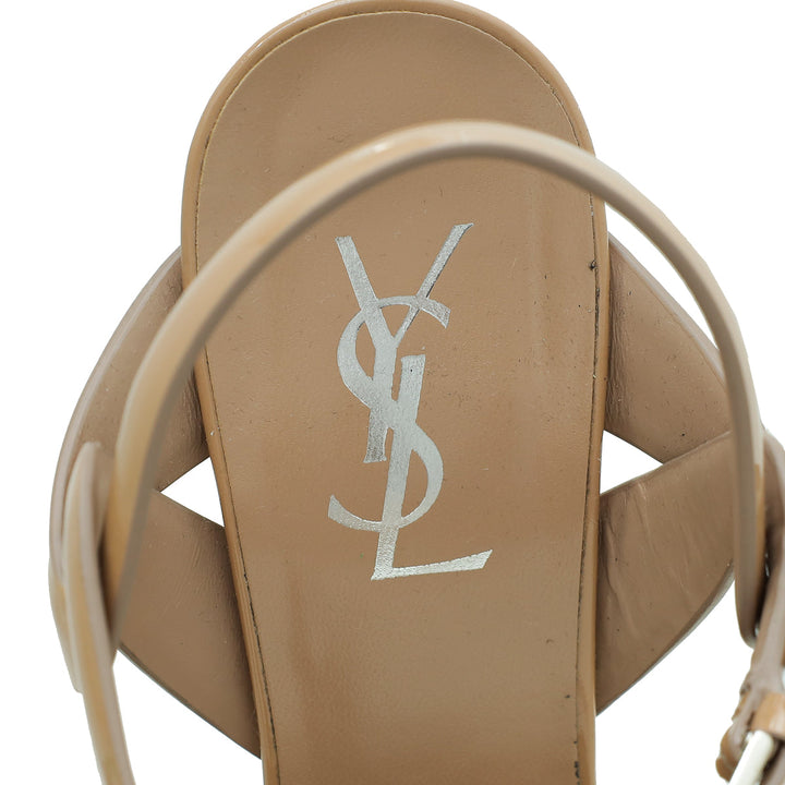 YSL Nude Tribute Sandal 40