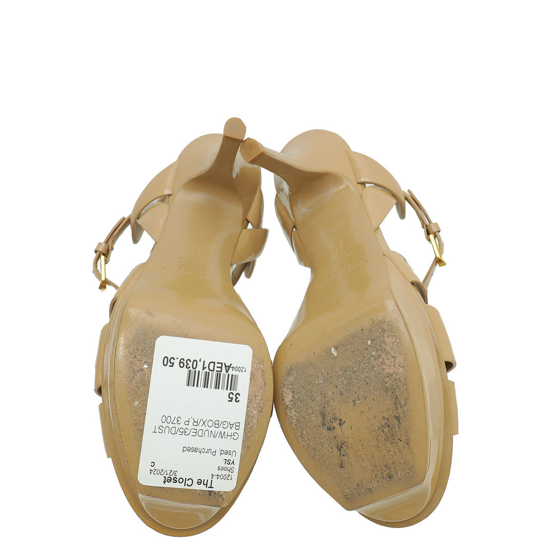 YSL Nude Tribute Sandal 35