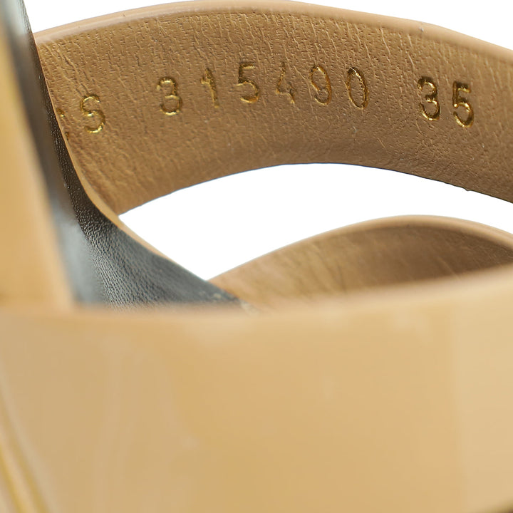 YSL Nude Tribute Sandal 35