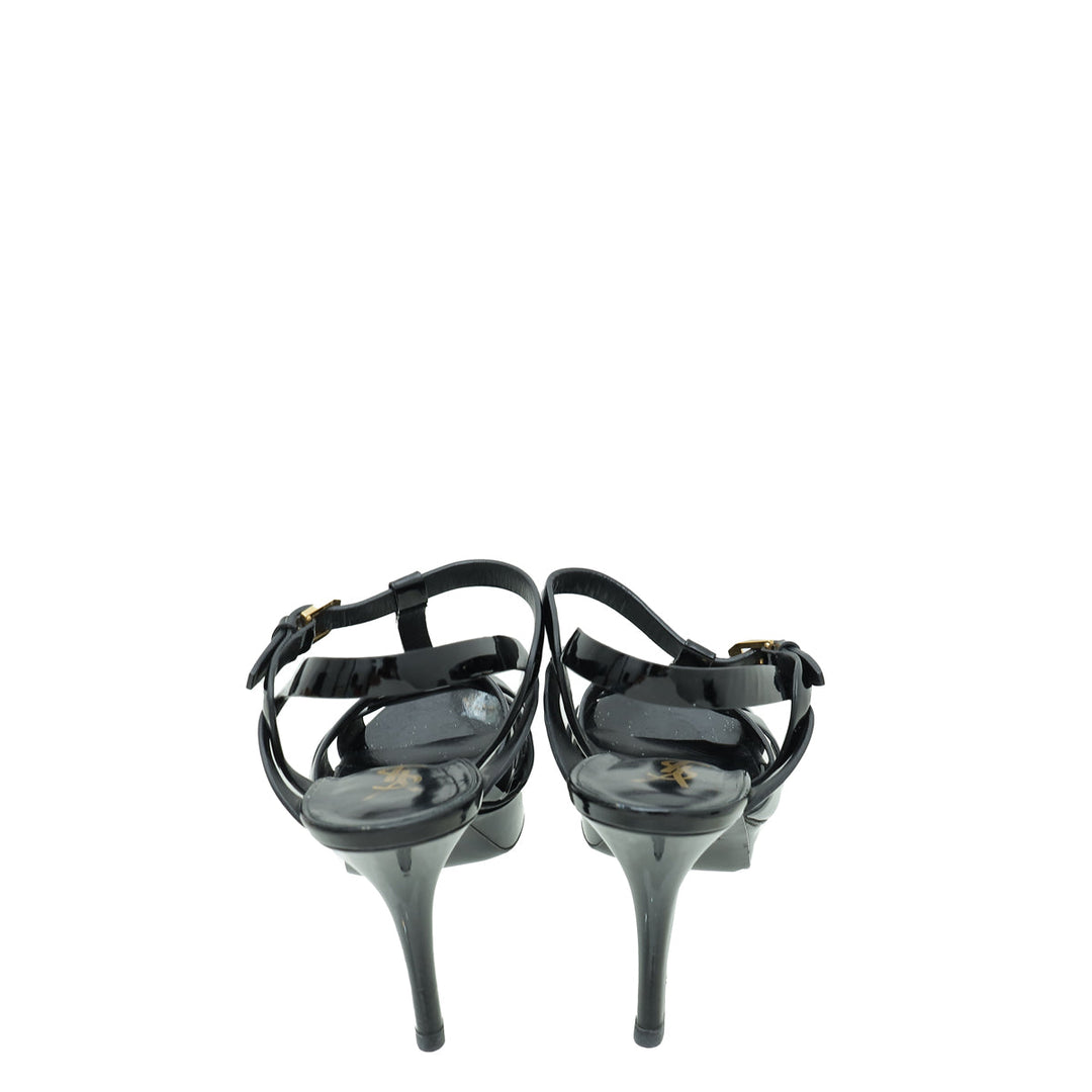 YSL Black Tribute Sandal 37.5