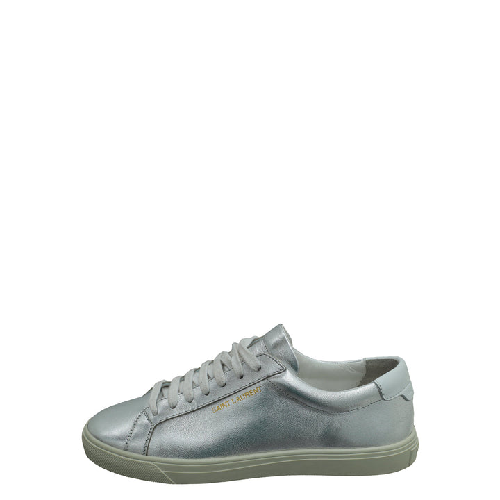 YSL Silver Metallic Andy Sneaker 37