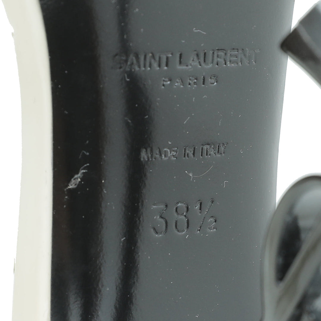 YSL White Opyum Pumps 38.5