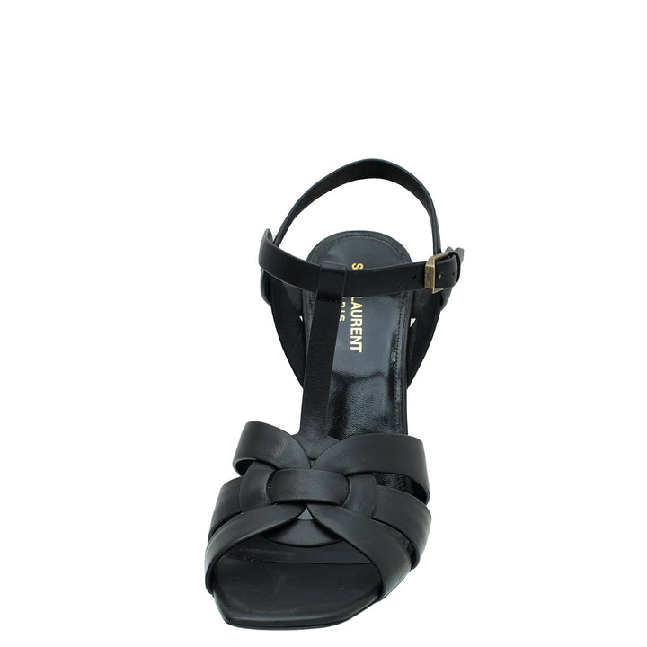 YSL Black Tribute Sandal 39.5