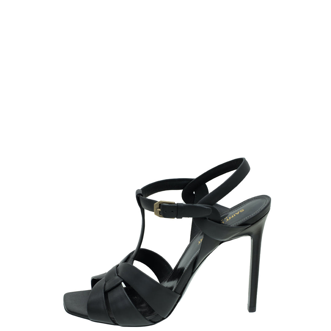 YSL Black Tribute Sandal 39.5