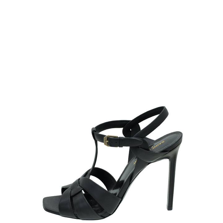 YSL Black Tribute Sandal 39.5
