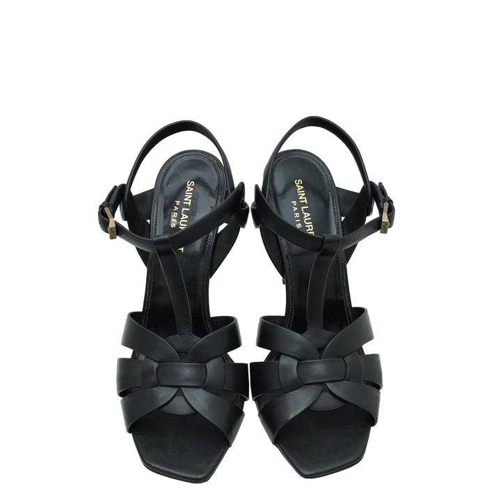YSL Black Tribute Sandal 39.5