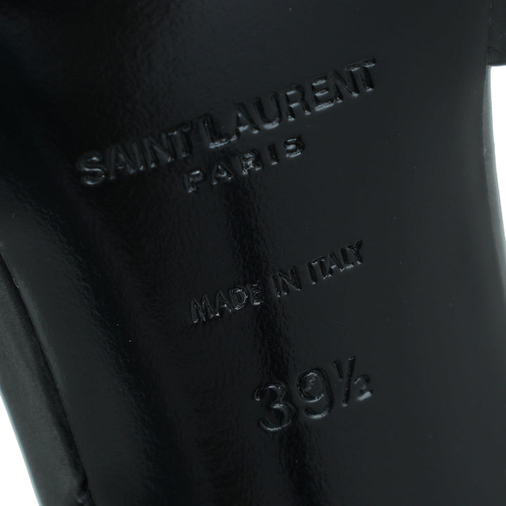 YSL Black Tribute Sandal 39.5
