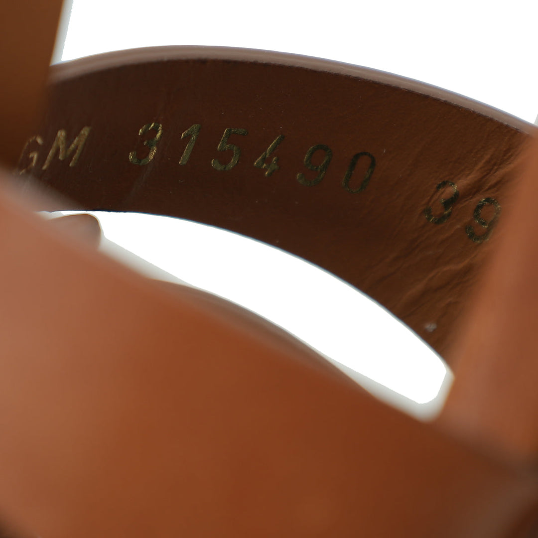 YSL Brown Tribute Sandal 39