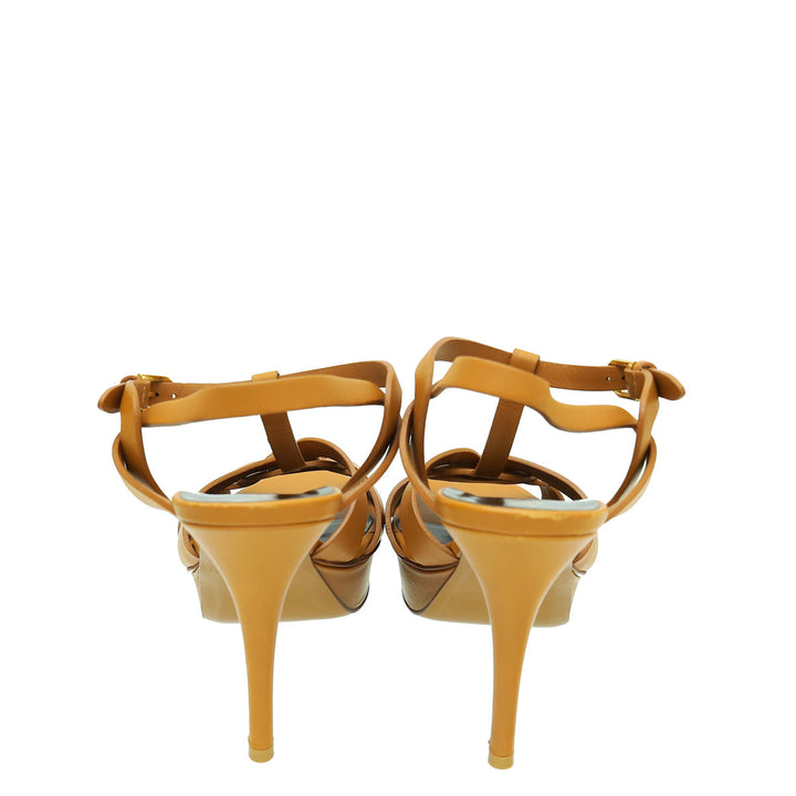 YSL Tan Tribute Sandal 40