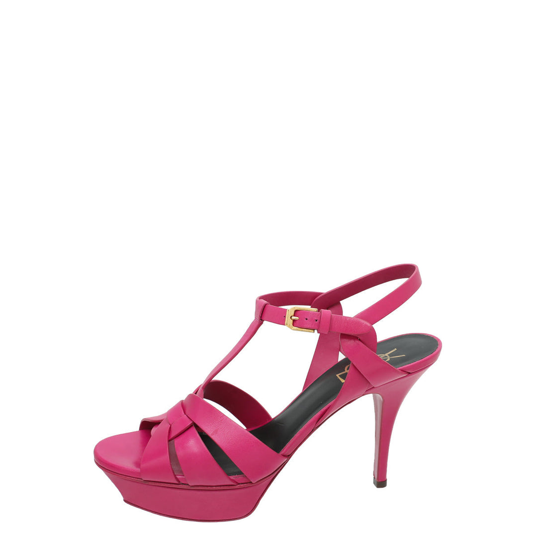 YSL Fuchsia Tribute Sandal 39