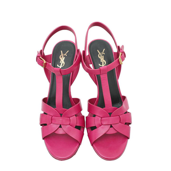 YSL Fuchsia Tribute Sandal 39