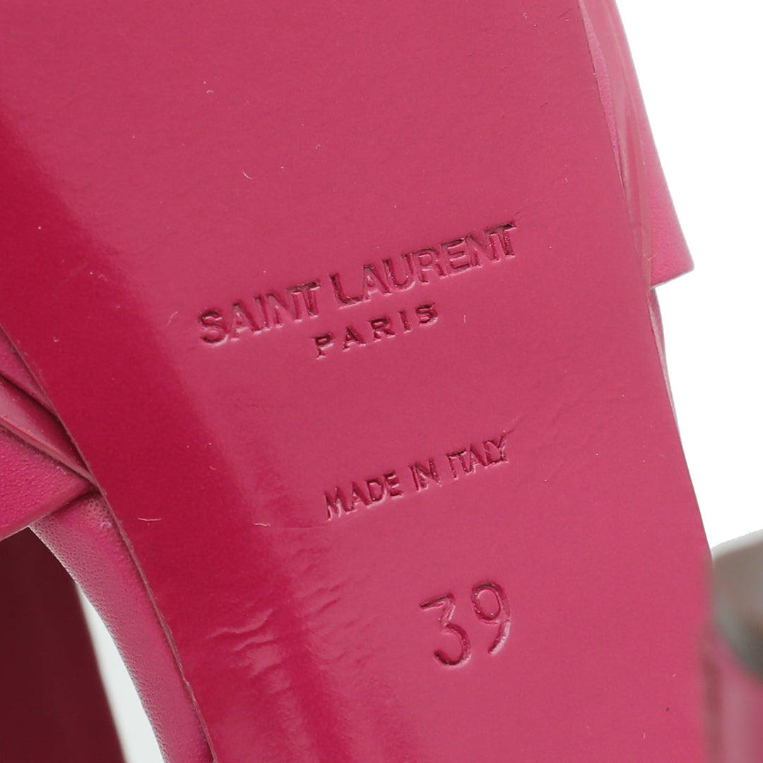 YSL Fuchsia Tribute Sandal 39