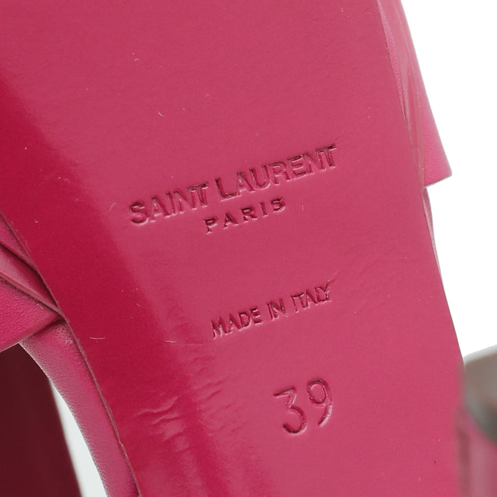 YSL Fuchsia Tribute Sandal 39