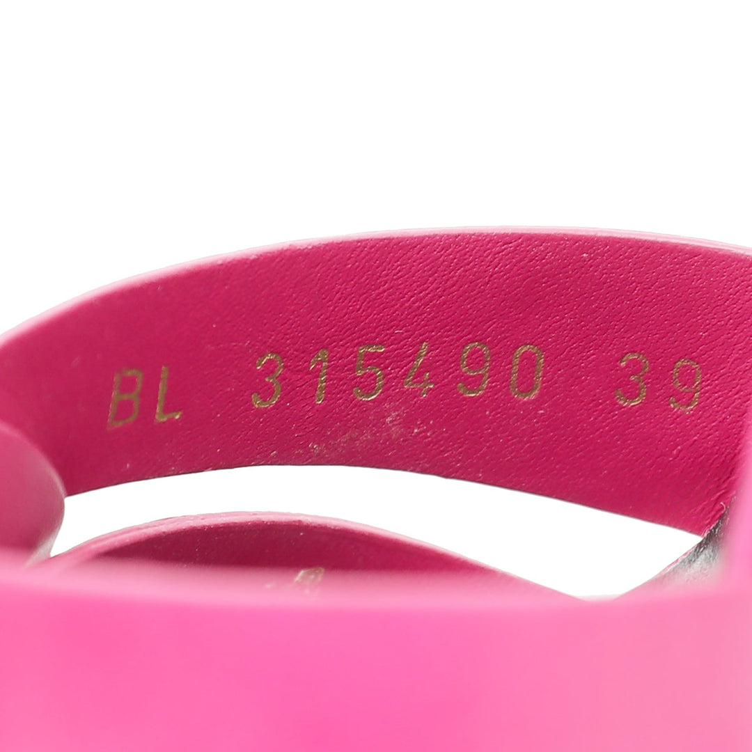 YSL Fuchsia Tribute Sandal 39