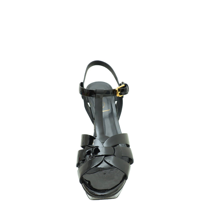 YSL Black Tribute Sandal 35.5