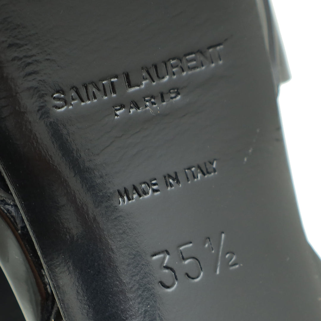 YSL Black Tribute Sandal 35.5