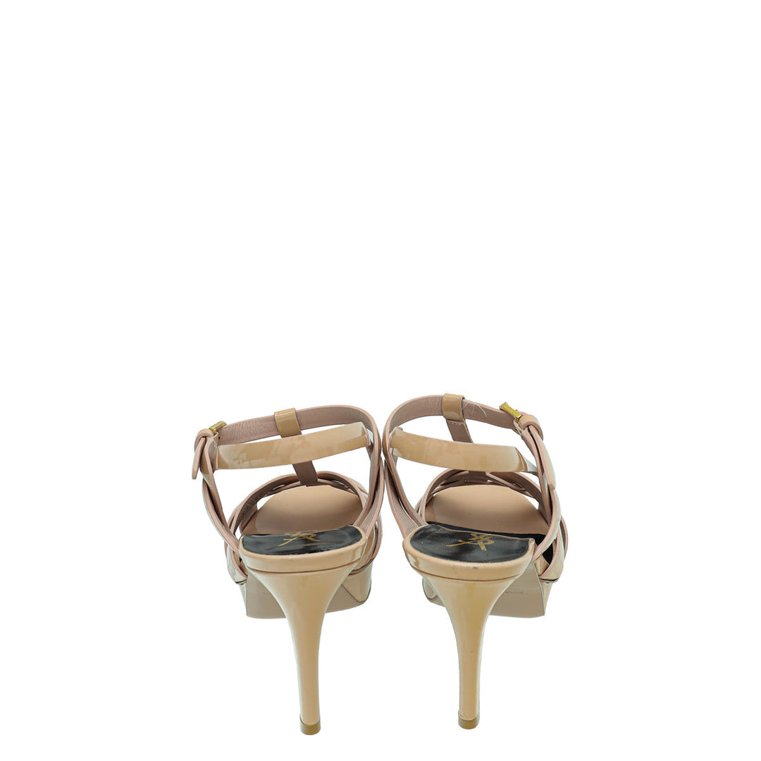YSL Nude Tribute Sandal 38.5