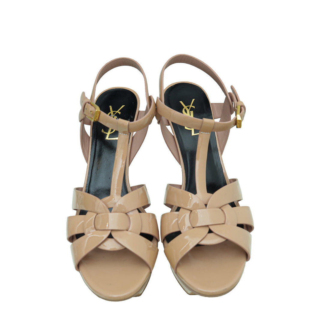 YSL Nude Tribute Sandal 38.5