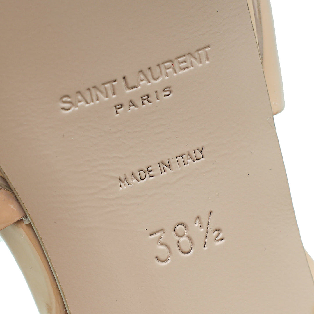 YSL Nude Tribute Sandal 38.5