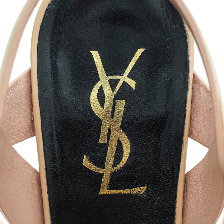 YSL Nude Tribute Sandal 38.5