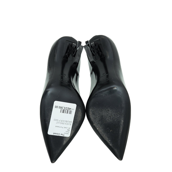 YSL Black Opyum Pump 39