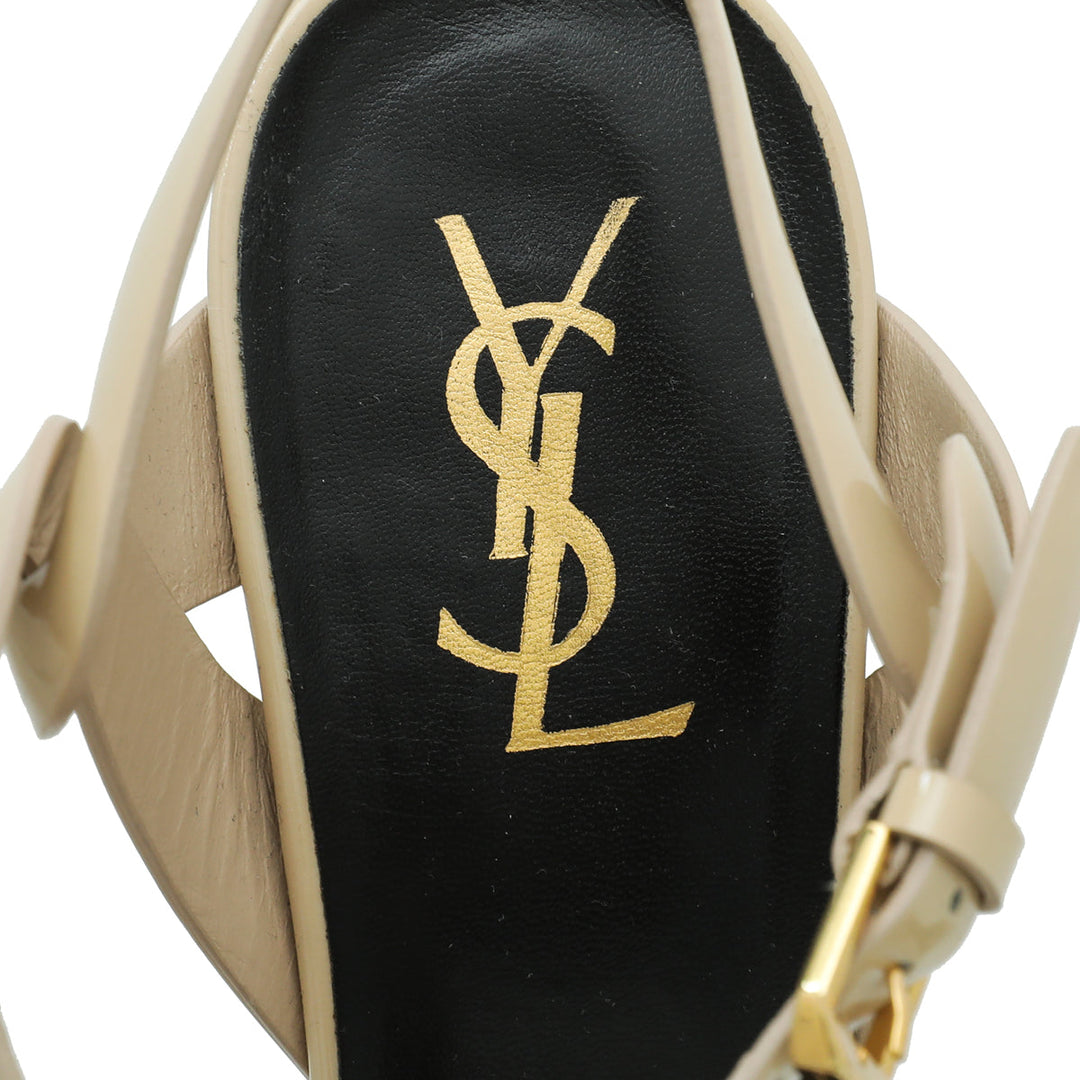 YSL Beige Tribute Sandal 40