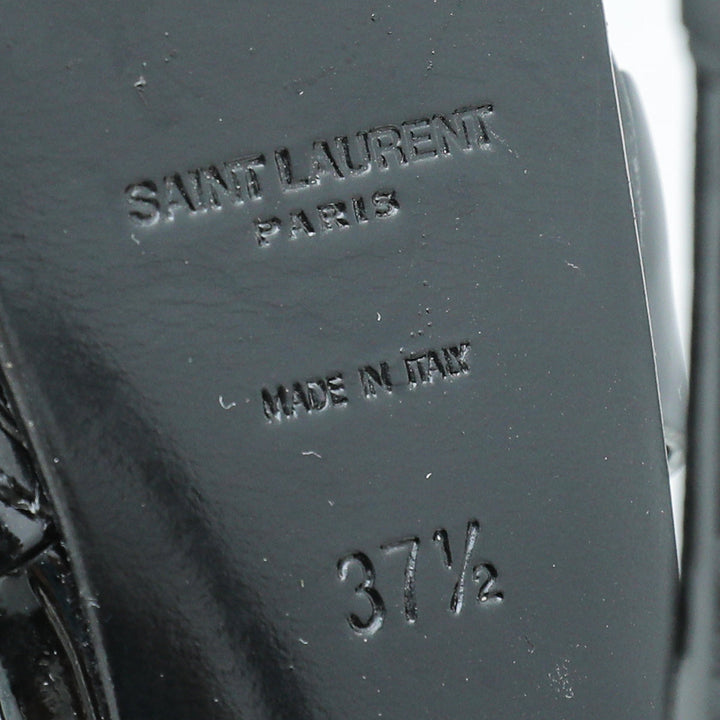 YSL Black Tribute Sandal 37.5