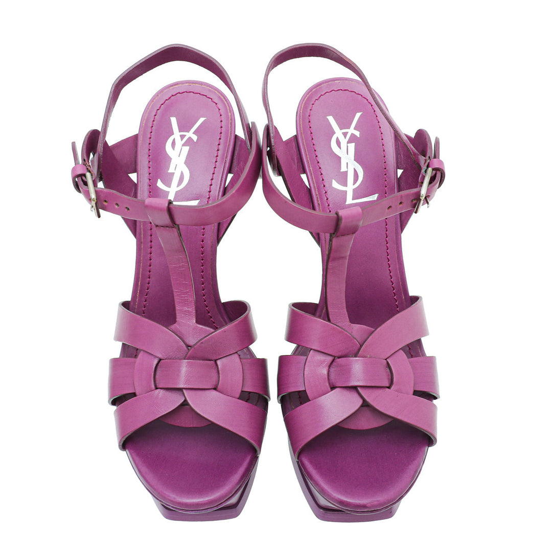 YSL Violet Tribute Sandal 37.5