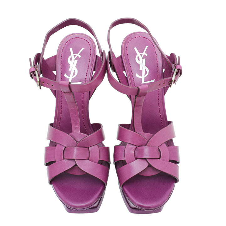 YSL Violet Tribute Sandal 37.5