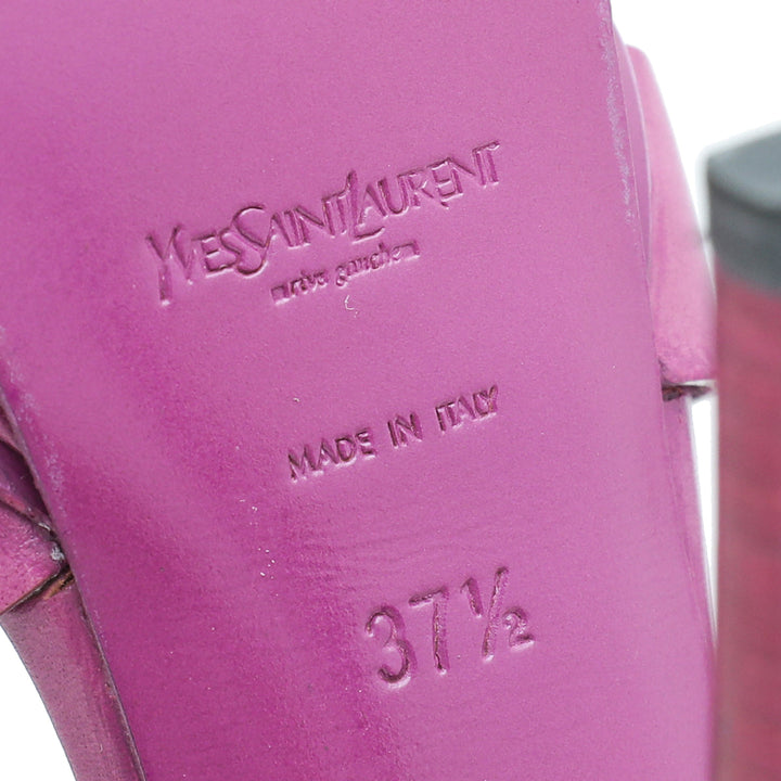 YSL Violet Tribute Sandal 37.5