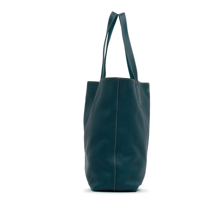 Blue Top quality Hermes Reversible Double Sens 45 Tote Bag