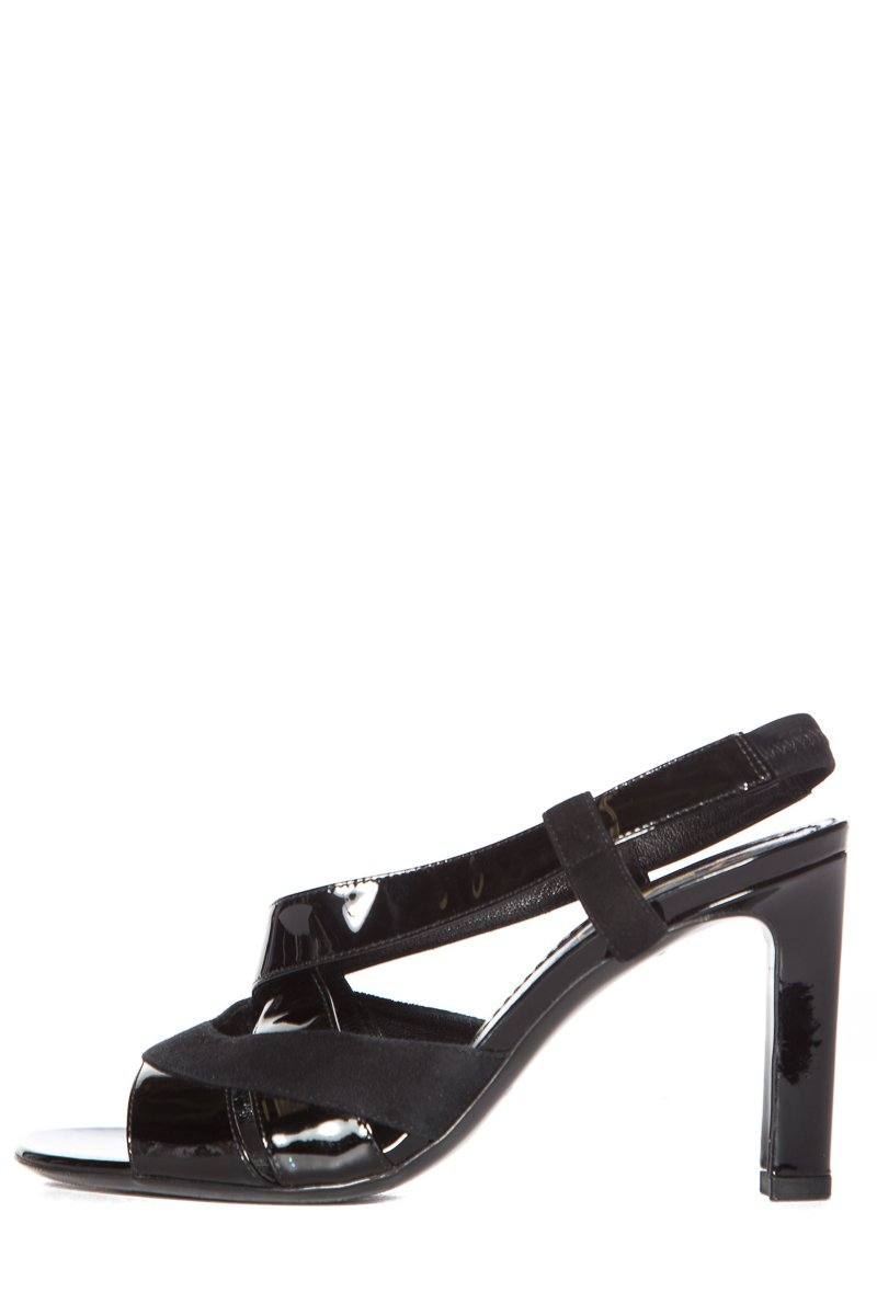 Yves Saint Laurent Black Patent Sandals SZ 36