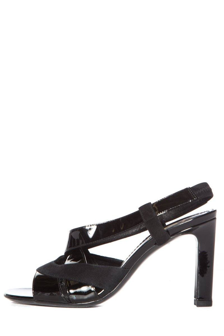 Yves Saint Laurent Black Patent Sandals SZ 36