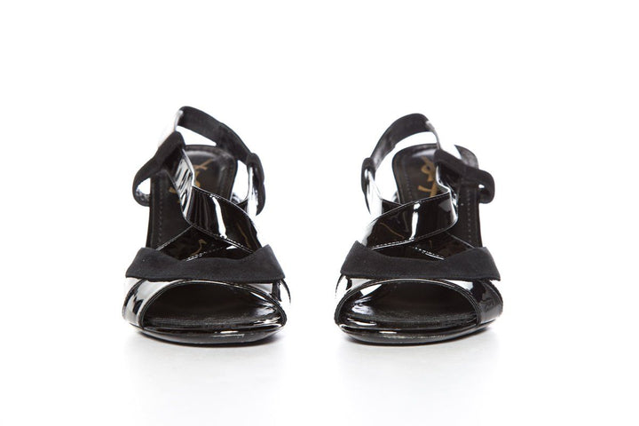 Yves Saint Laurent Black Patent Sandals SZ 36