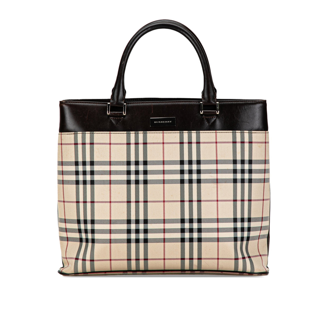 BURBERRY House Check Tote Tote Bag