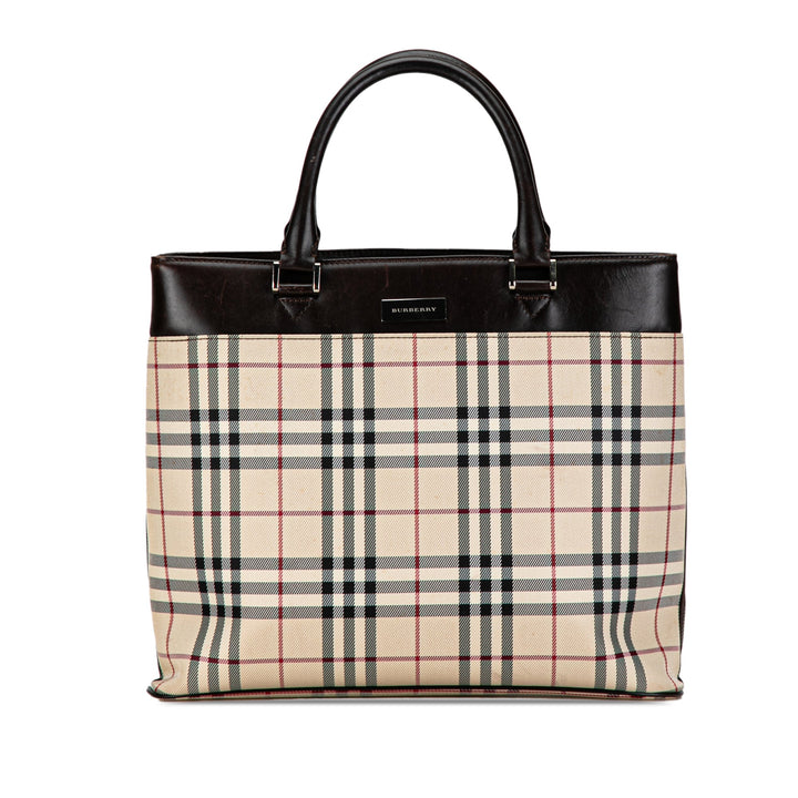 BURBERRY House Check Tote Tote Bag