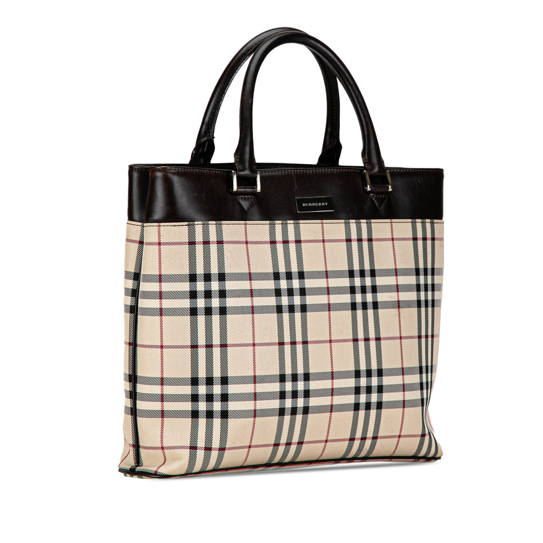BURBERRY House Check Tote Tote Bag