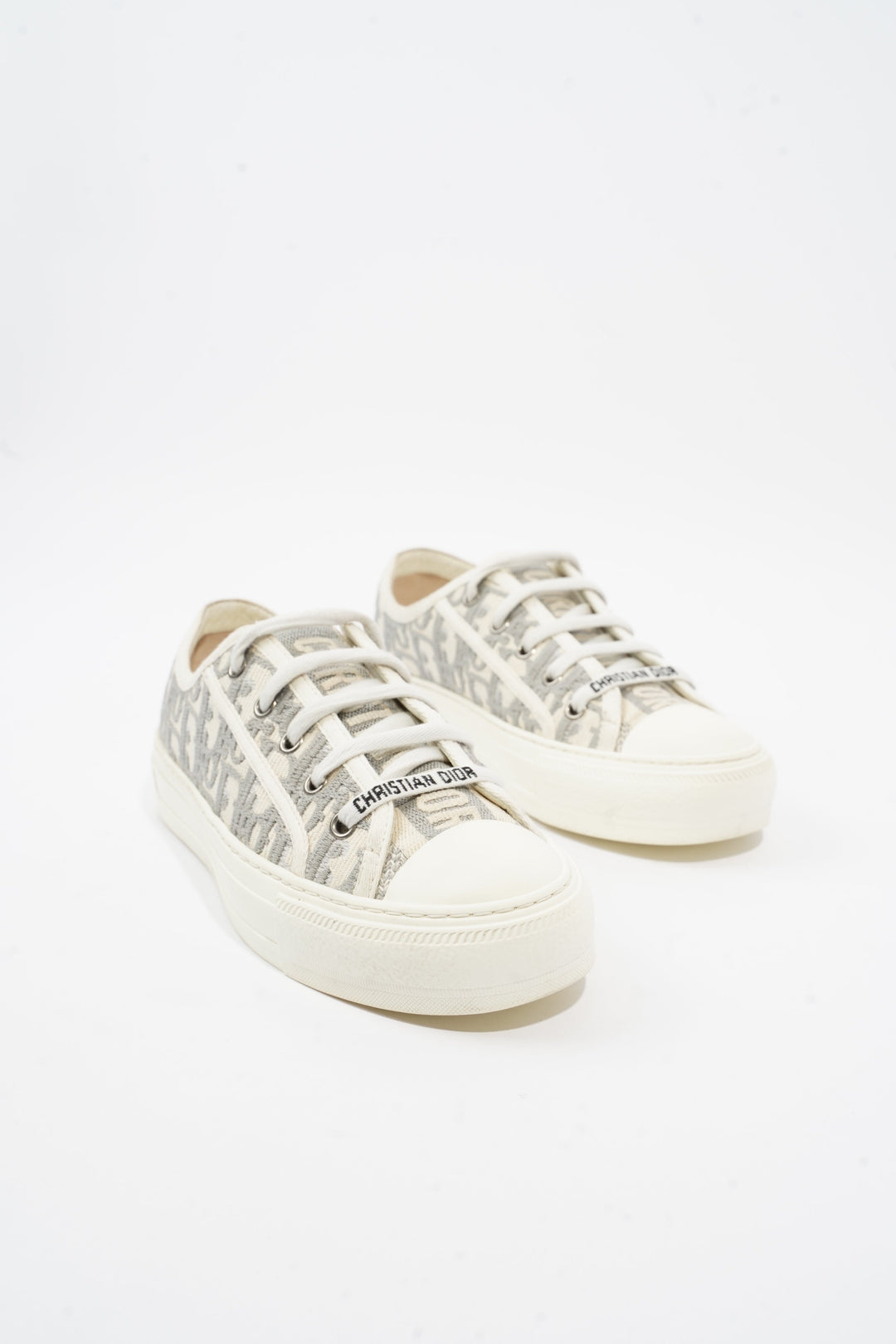 Christian Dior Walk'N'Dior Grey / White Canvas EU 36.5 UK 3.5