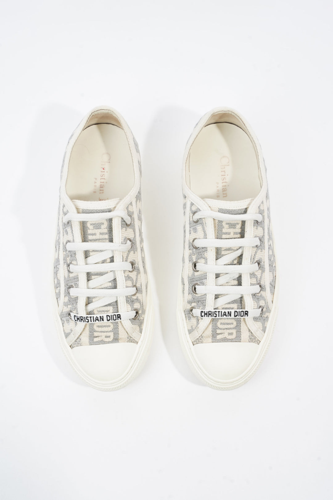 Christian Dior Walk'N'Dior Grey / White Canvas EU 36.5 UK 3.5