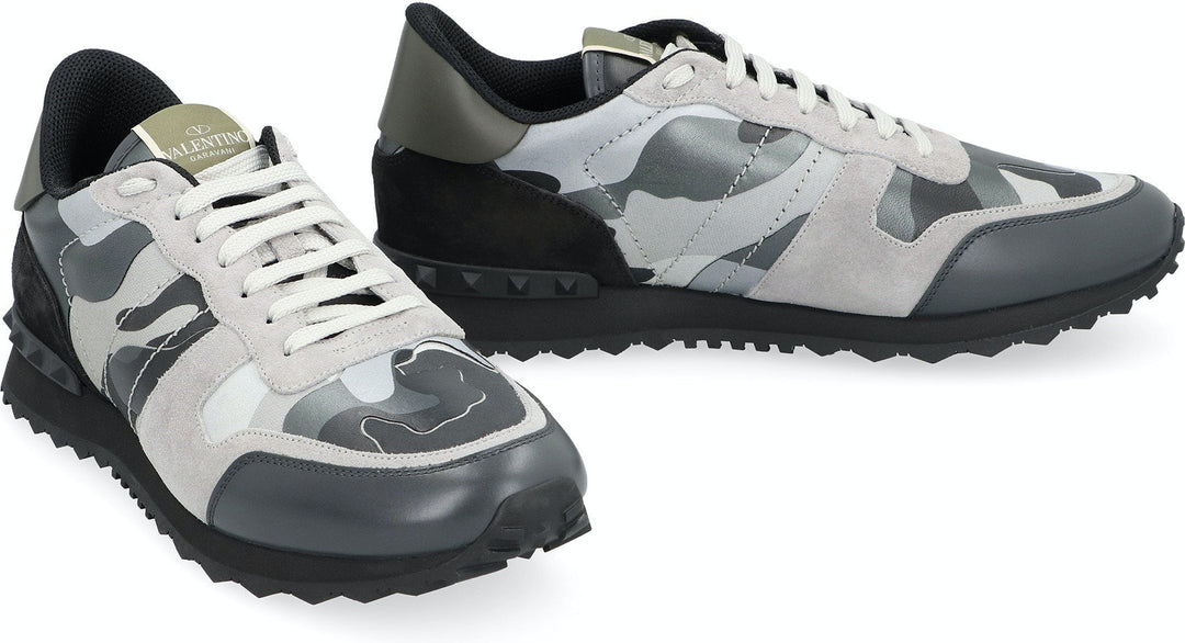 VALENTINO GARAVANI - ROCKRUNNER CAMOUFLAGE-PRINT SNEAKERS