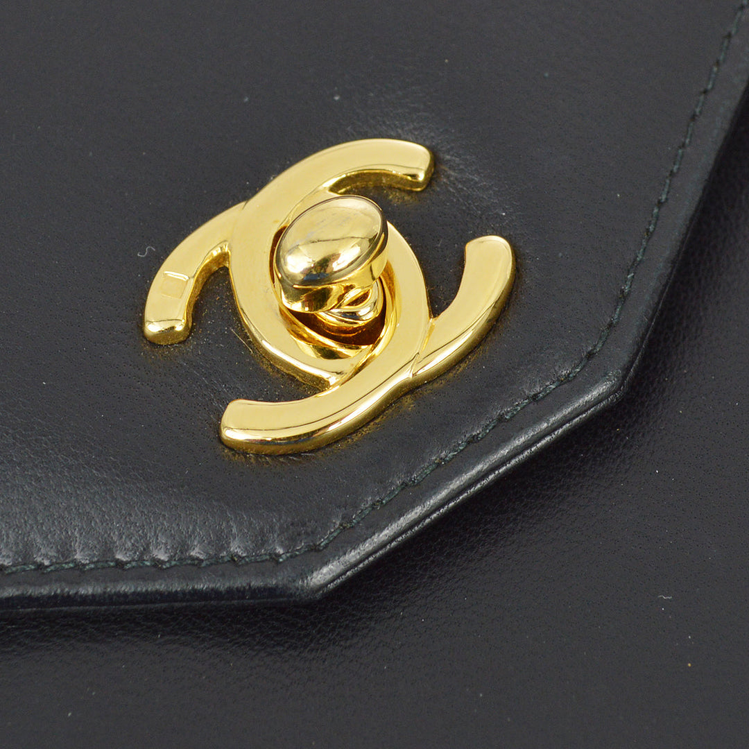 Top Quality Chanel * Black Lambskin Top Handle Bag