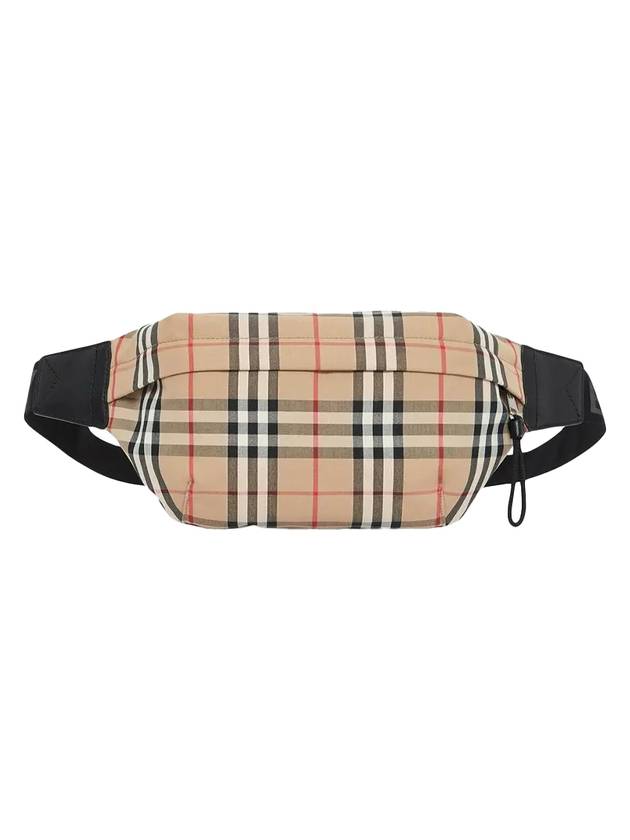 Burberry Medium Vintage Check Bonded Cotton Belt Bag Beige