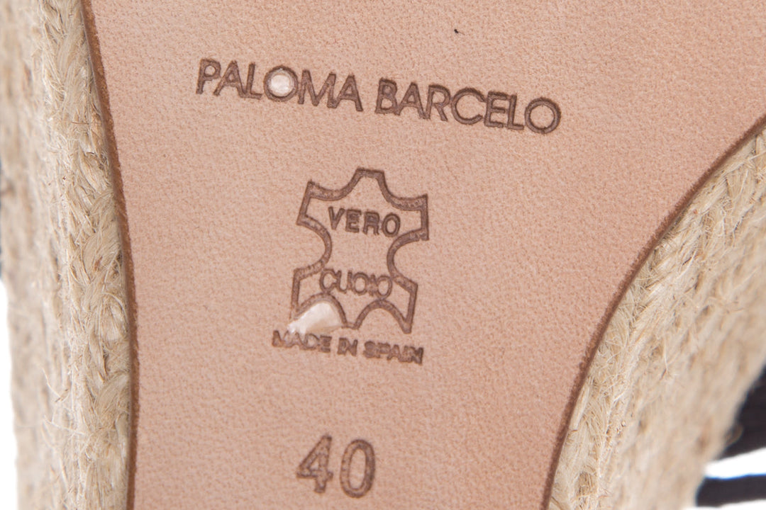 Paloma Barceló Black Espadrille SZ 40