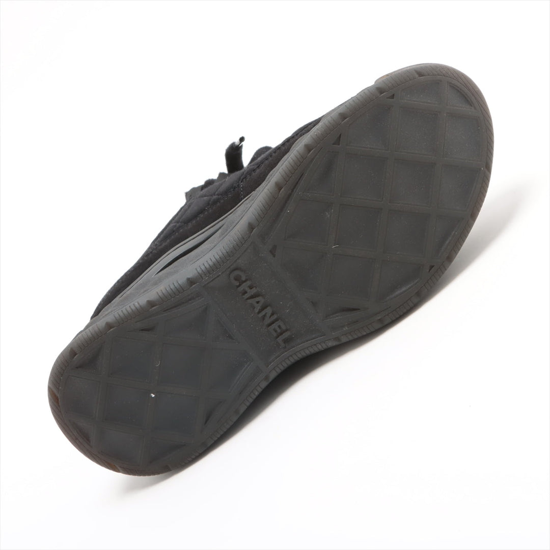 Top Quality Chanel Coco Fabric Trainers 35  Black G38501