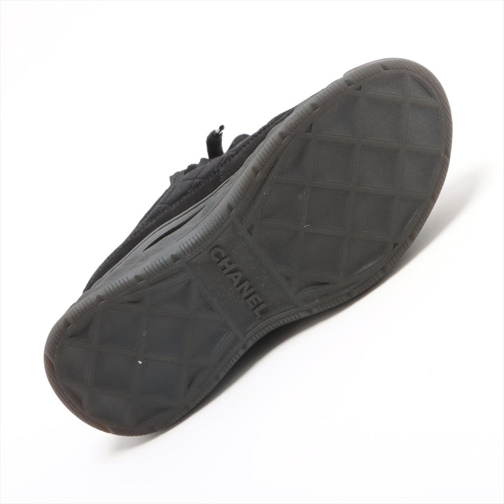Top Quality Chanel Coco Fabric Trainers 35  Black G38501